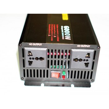 Инвертор (преобразователь) 12V-220V 6000W (чистый синус)